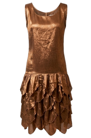 Abito Sartoriale Ralph Lauren Bronzo in Seta