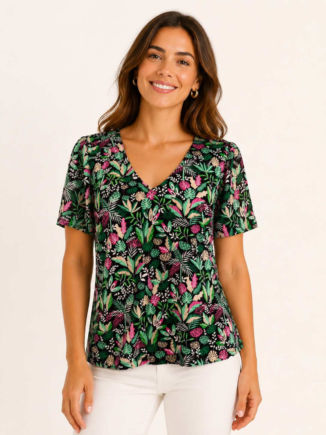 Blusa Cache Cache Fantasia Floreale