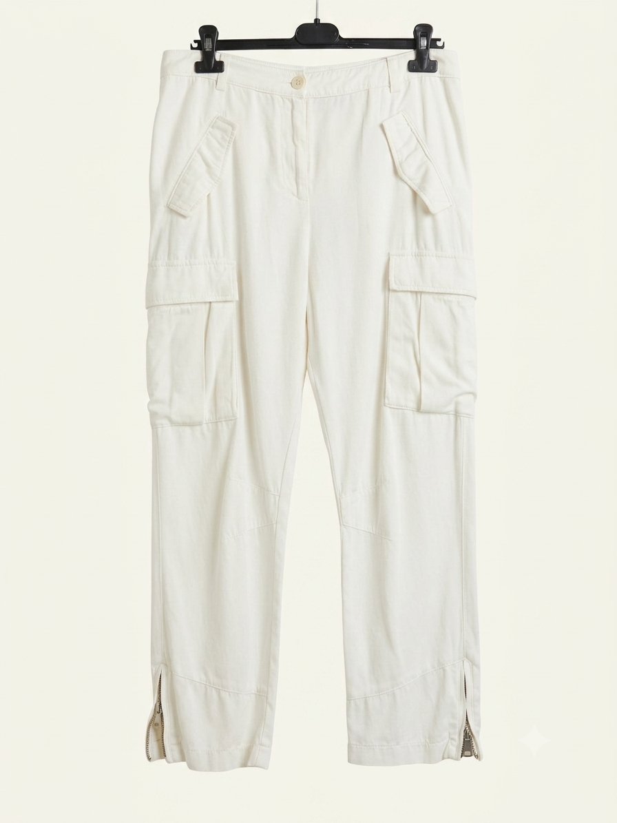 Pantalone Cargo Bianco YOLO