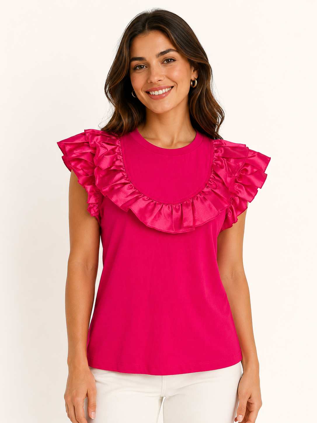 T-shirt Silvian Heach con Rouches Strutturate